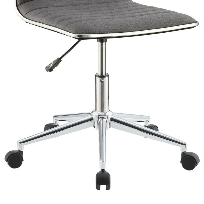 Armless Office Chair, Adjustable Height