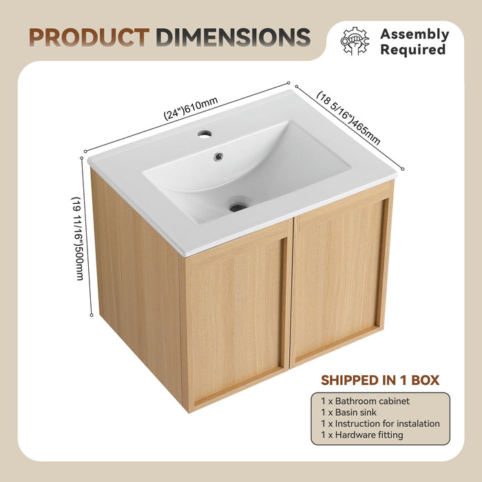 Floating Bathroom Vanity With Sink Combo