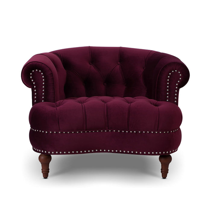La Rosa - Victorian Tufted Upholstered Accent Chair