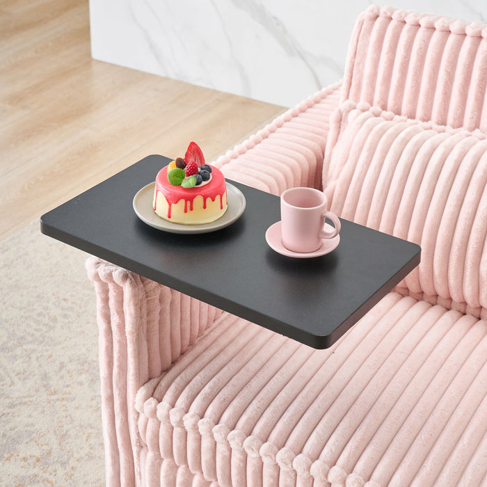 Pull Out Sofa With Movable Tabletop And USB Ports