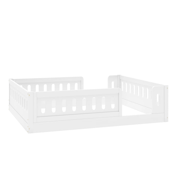 Platform Bed With Guardrail
