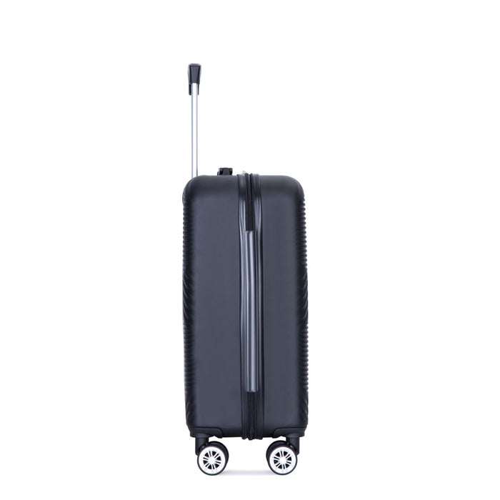 4 Piece Lightweight Suitcase, Makeup Box, Aircraft Wheels