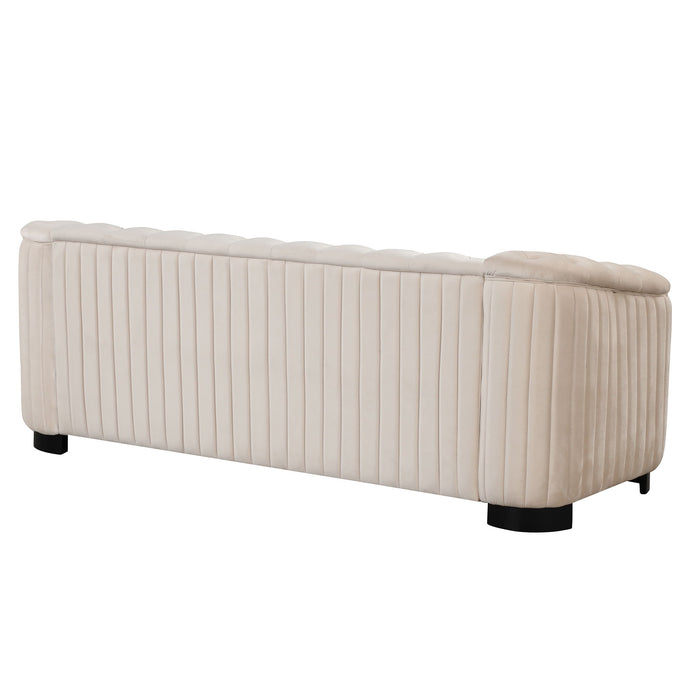 Sofa With Thick Removable Seat Cushion, 3 Seater