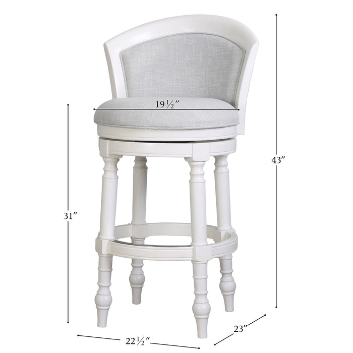 Barrel Back Stool With Swivel