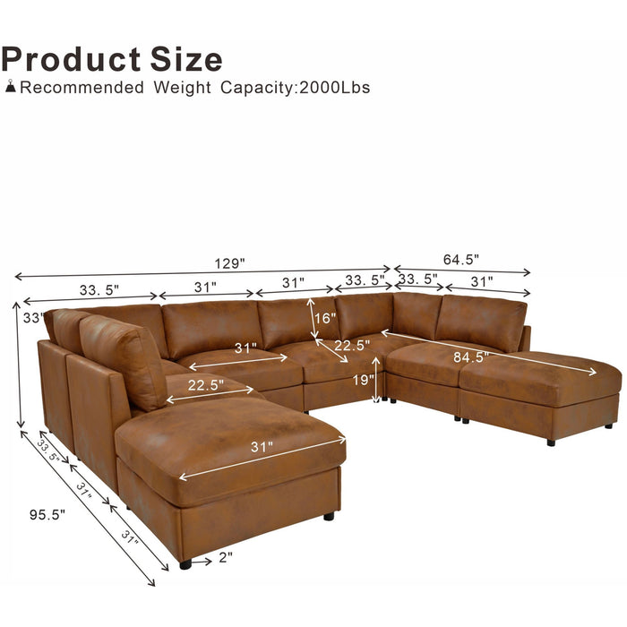 Modular Sectional With Custom Configuration