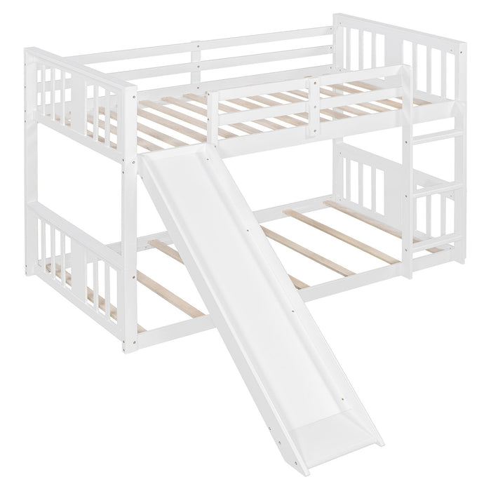Bunk Bed With Convertible Ladder And Slide
