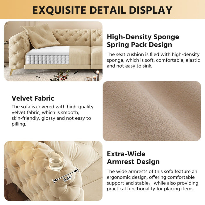 3-In-1 Convertible Sleeper Sofa