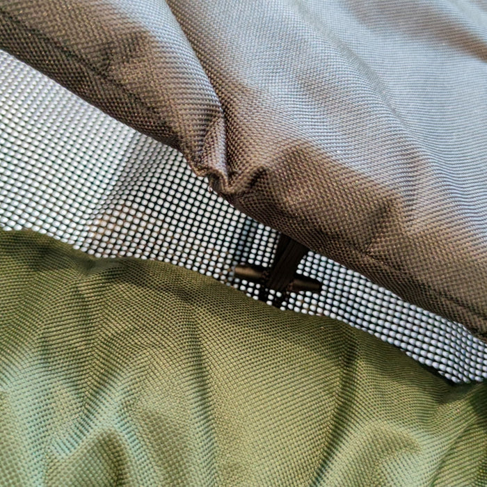 Camping Lounge Chair With Detachable Footrest, Portable Folding Reclining Camping Chair With Adjustable Backrest For Indoor And Outdoor Camping Beach Hiking Fishing - Green / Black