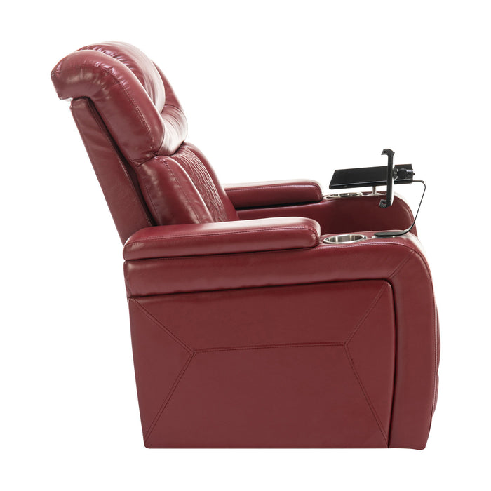 270 Degree Swivel Power Recliner With Tray Table, Phone Holder, Cup Holder, USB Port