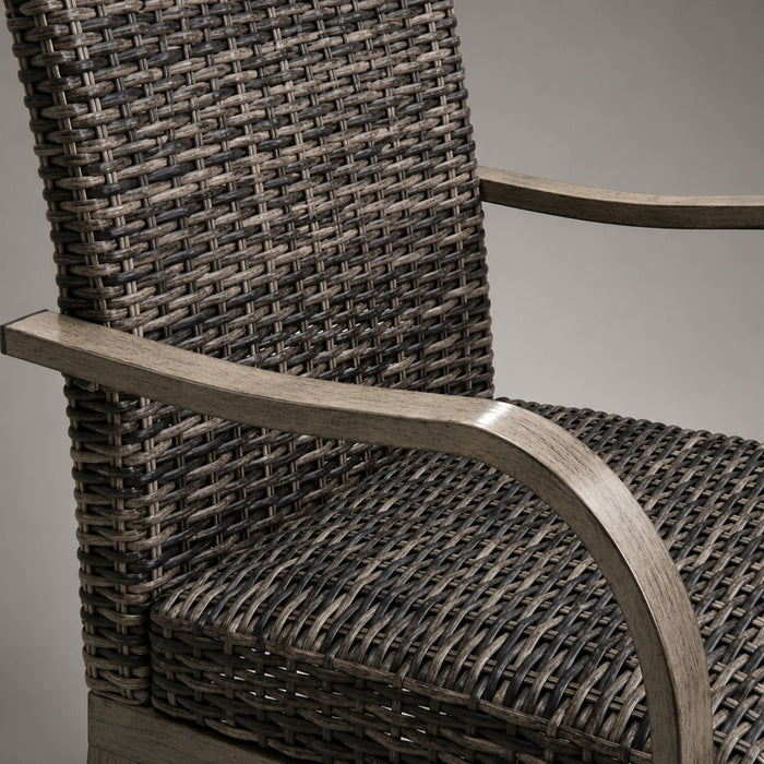 Outdoor Swivel Dining Chair (Set of 2) - Gray