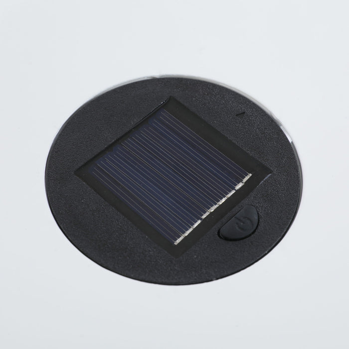 Modern Iron Solar Side Table With Built - In Light