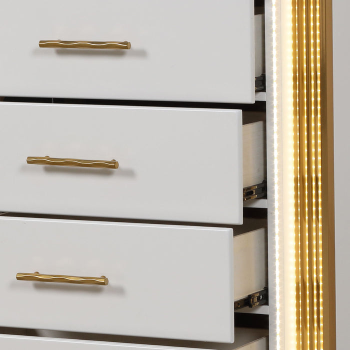 Obsession - 5 Drawer Chest - White