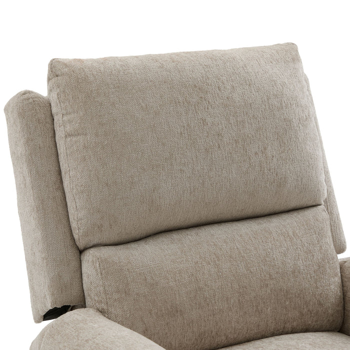 Manual Recliner Massage Chair With Swivel Rocker, 8 Massage Modes, Side Storage Pocket