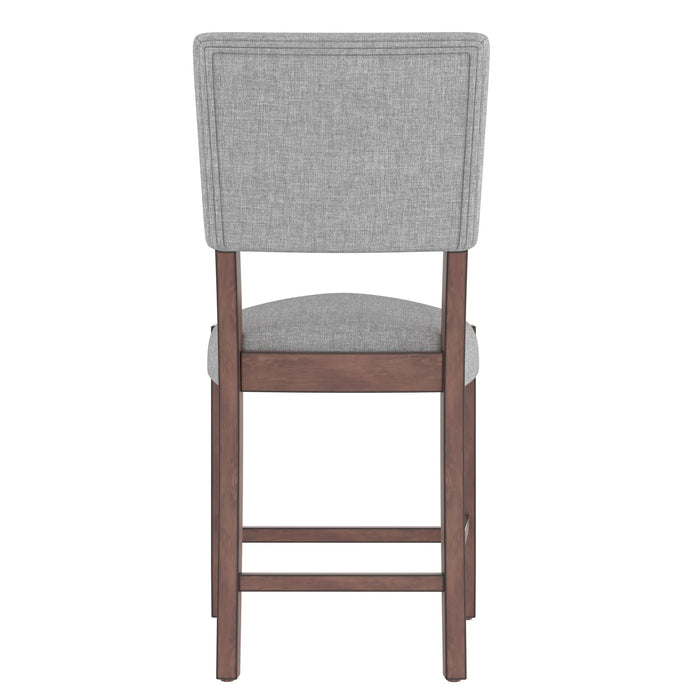 5 Piece Counter Height Dining Set With 4 Upholstered Chairs