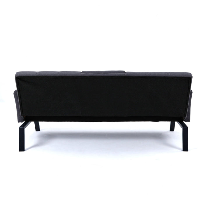 Sofa Bed With Foldable Design And Cup Holder