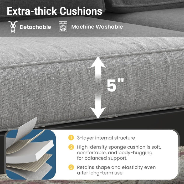 Outdoor Patio Set, All-Weather With Thick Cushions
