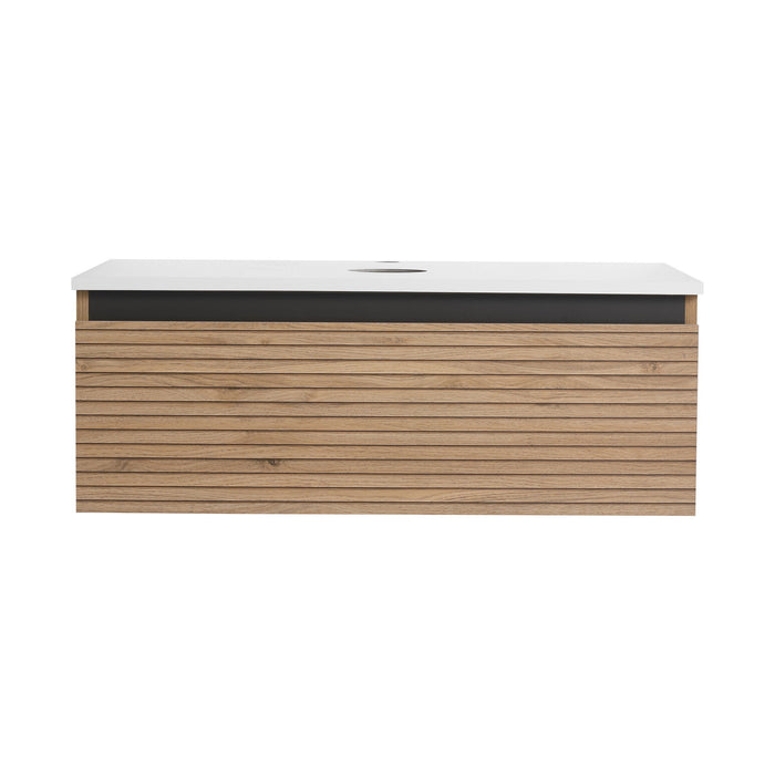 Wall Mounted Bathroom Vanity & 1 Soft Close Drawer (Excluding Sink)