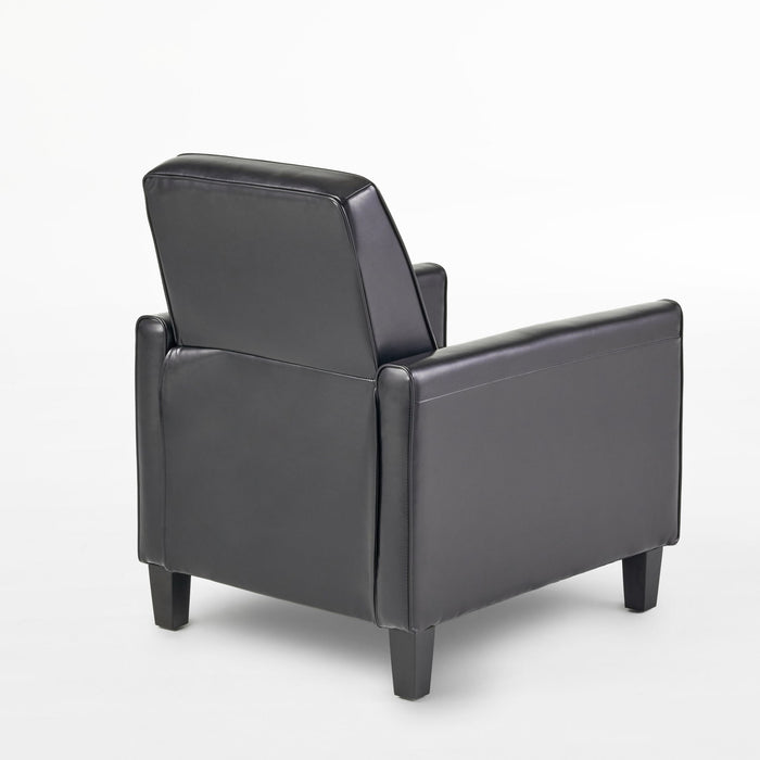 Upholstered Push Back Recliner Chair For Living Room