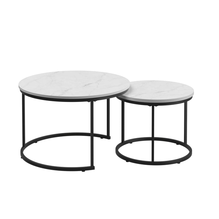 Round Nesting Coffee Table (Set of 2)
