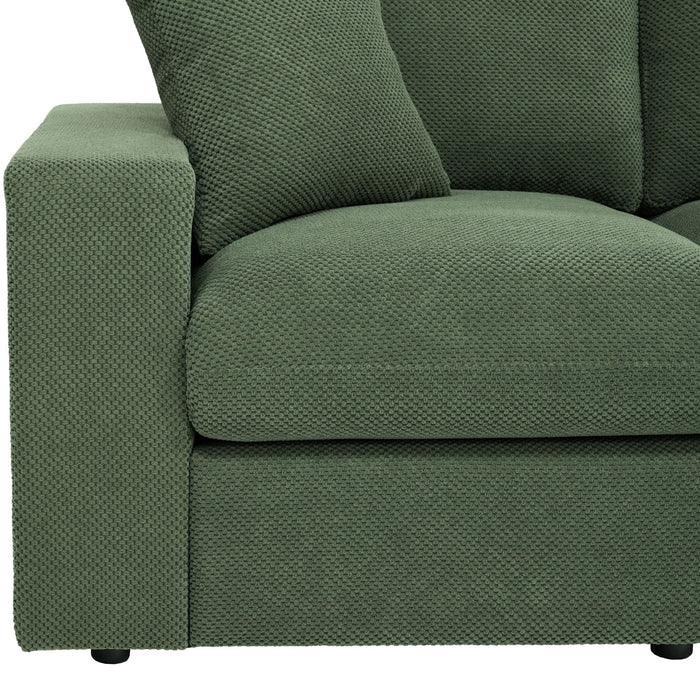 Sectional With 2 Ottomans