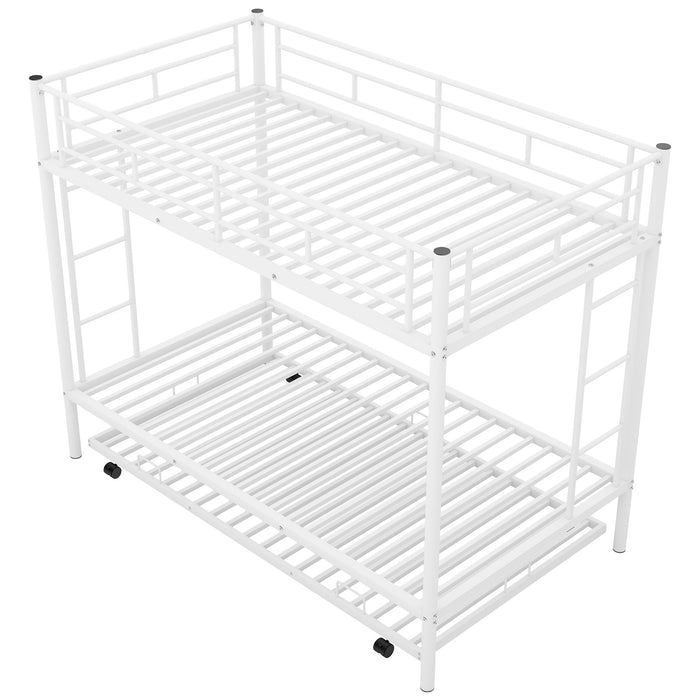 Twin Over Twin Bunk Bed With Trundle