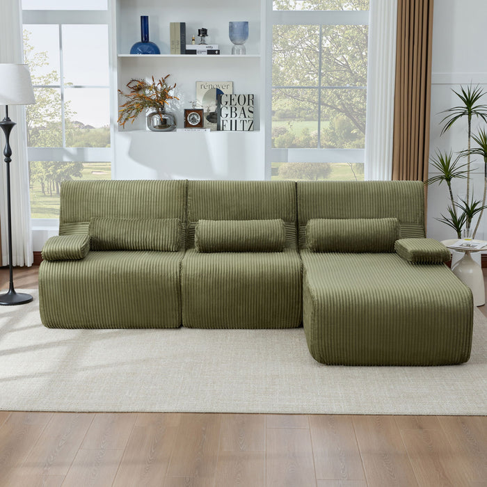 Oversized Sectional Sofa, Living Room Seating With Modular Design