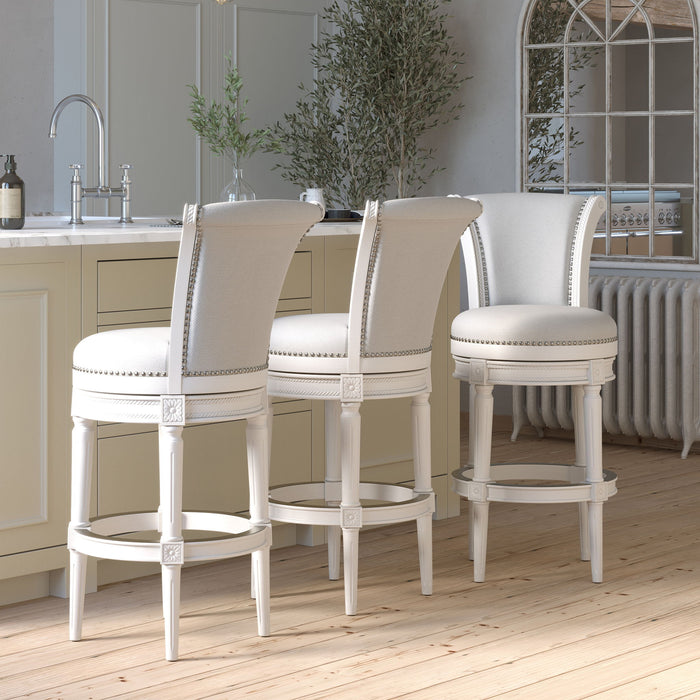 Swivel Barstool With High-Back