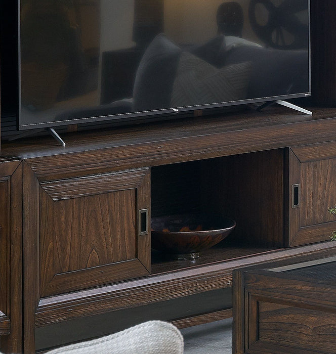 TV Stand Console, For TVs Up To 85", 2 Tone - Brown