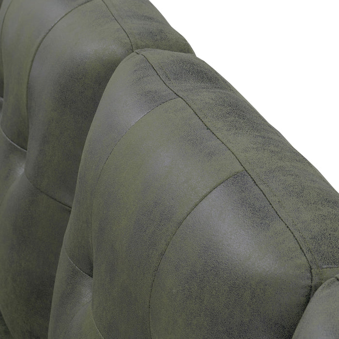 Convertible L - Sectional Sofa Bed With Storage Chaise And Padded Armrests