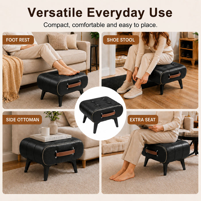 Minimalist Footstool With Hidden Storage