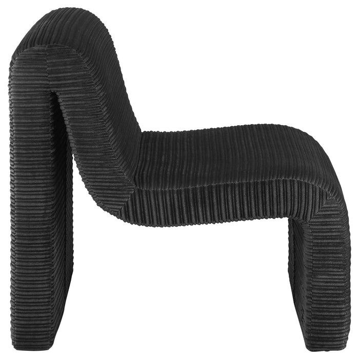 Winne - Curved Armless Accent Chair