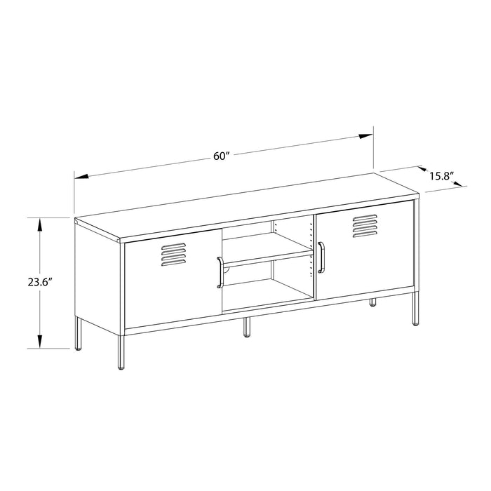 Cache - Locker Style TV Stand For TVs Up To 65" - Pink