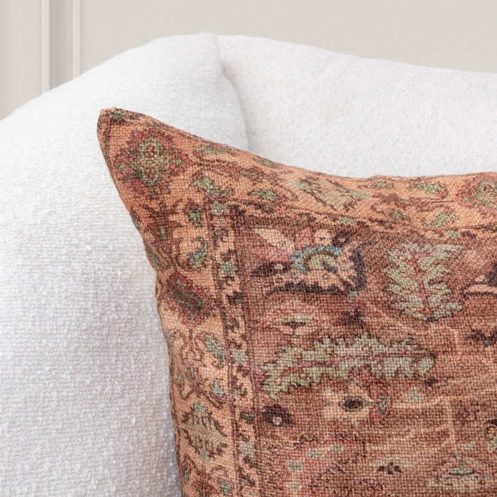 Transcendence - 22" x 22" Medley Pillow - Multi / Olive Green