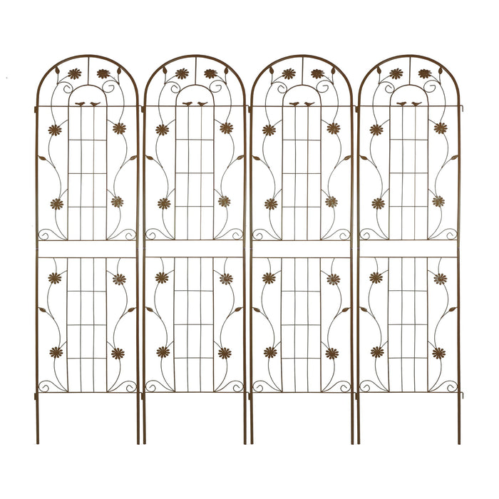 Metal Garden Trellis Rustproof Trellis For Climbing Plant Outdoor Flower Support