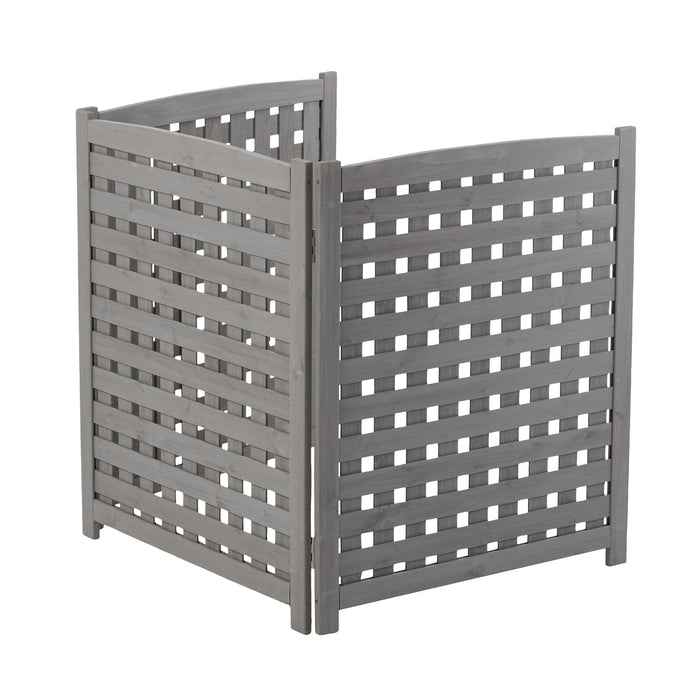 3 Panel Outdoor Air Conditioner Fence Screen