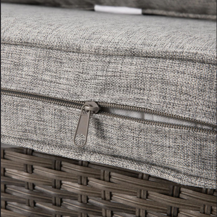 Swivel Rocker Patio Chairs With Cushions, All Weather (Set of 2) - Gray