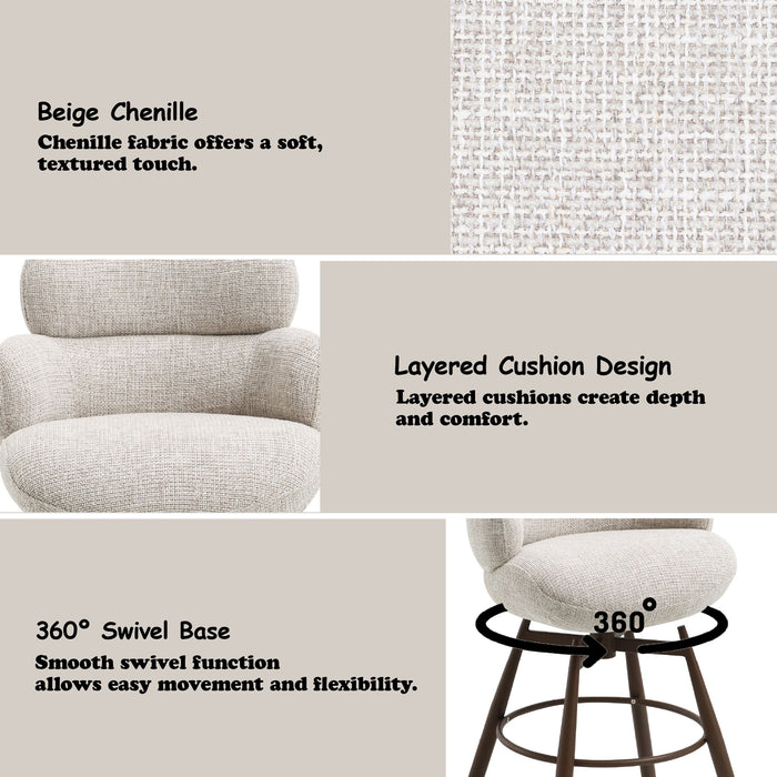 Jena - Counter Height Chair With Swivel
