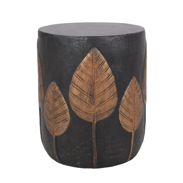 Outdoor Lightweight Concrete Side Table - Copper