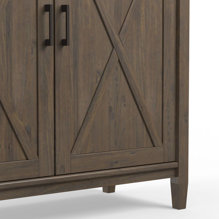 Ela - Medium Storage Cabinet - Smoky Brown