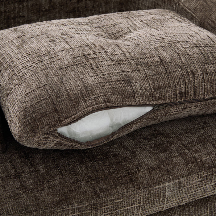 Modern Swivel Barrel Chair With Dual-Layer Cushion