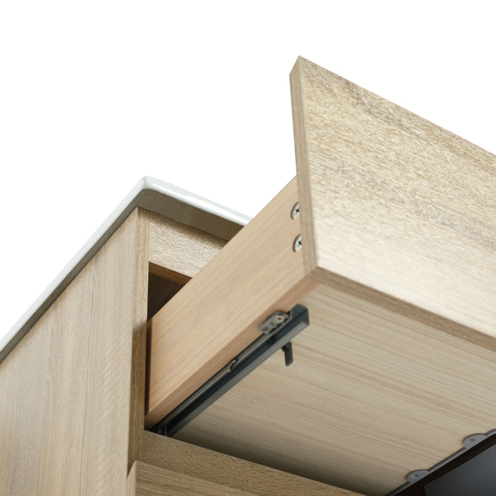 Wall Mounted Bathroom Vanity Cabinet, Soft Close Drawers (Vanity Only)