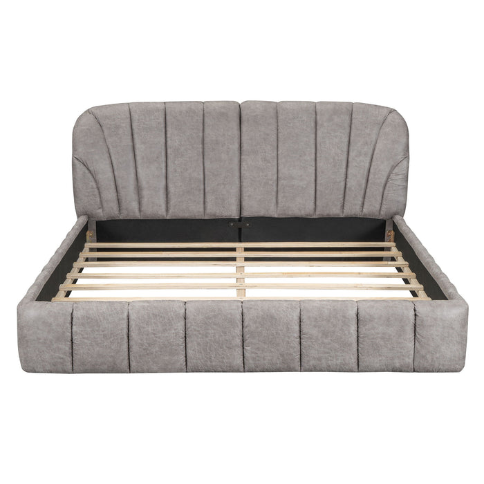 Elegant Design Upholstered Platform Bed