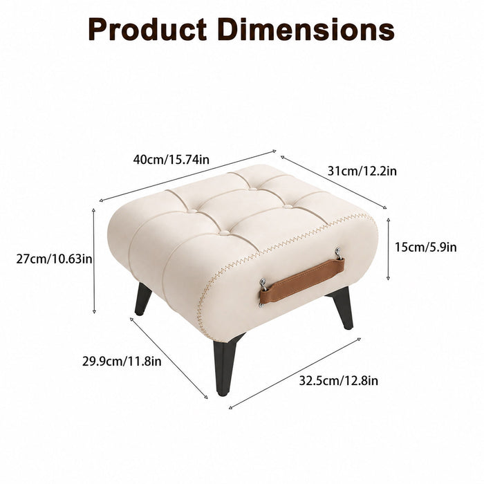 Minimalist Footstool With Hidden Storage