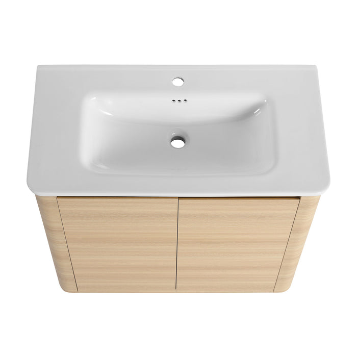Freestanding Bathroom Vanity With Sink & 2 Soft Close Doors