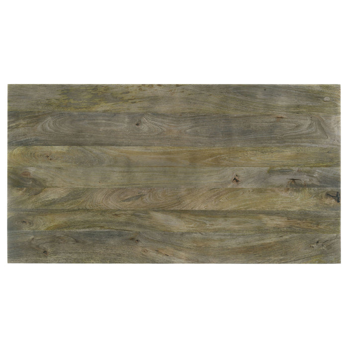 Neskowin - 2 Piece And End Table Set With Geometric Panels - Brown