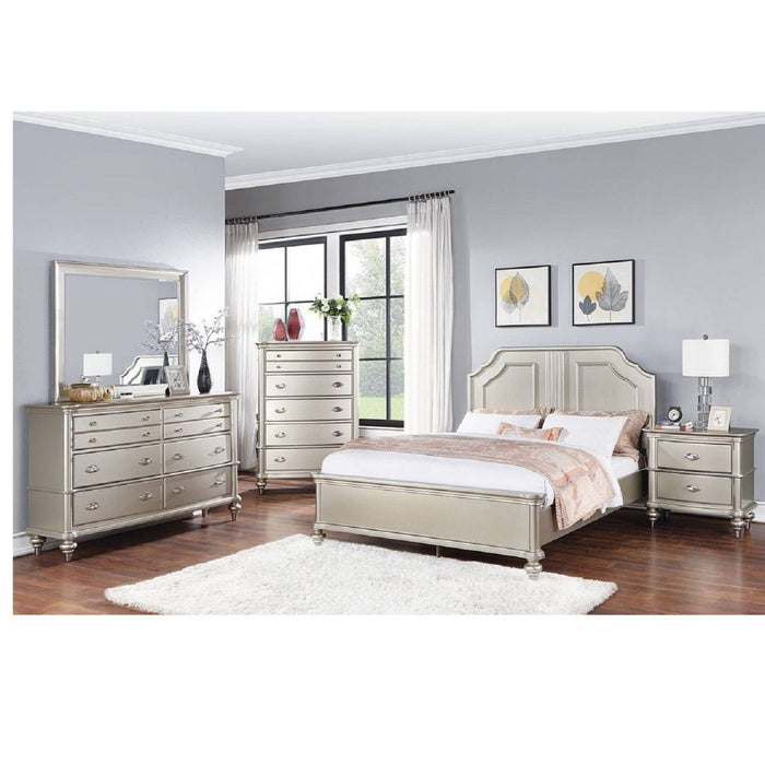 Traditional Design Panel Bed