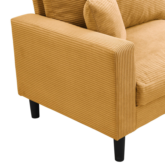 Modern Upholstered Resilience Three Seater Sofa