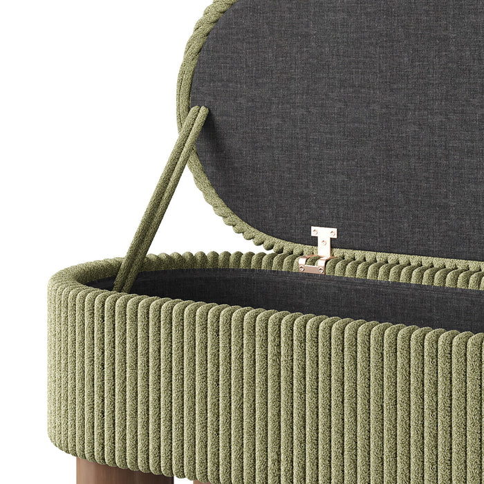 Storage Ottoman Upholstered Bench With Lift Top Storage For Bedroom