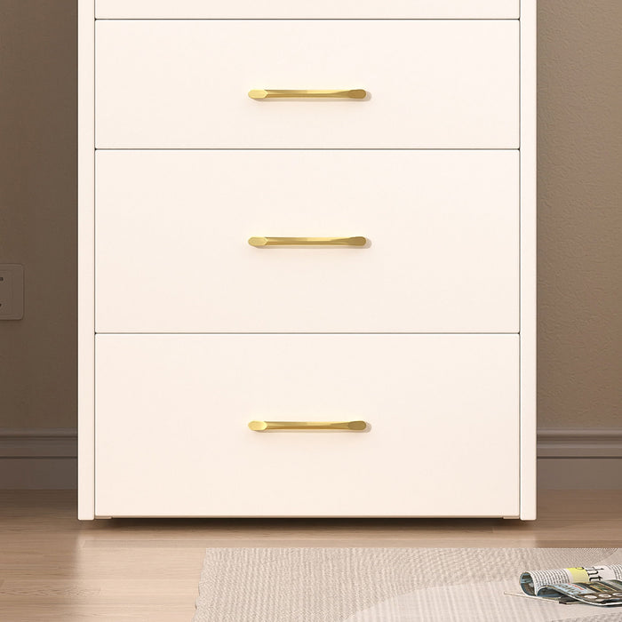 Compact 3 In 1 Vanity Desk With Open Top Mirror, Glass Desktop, 5 Height - White