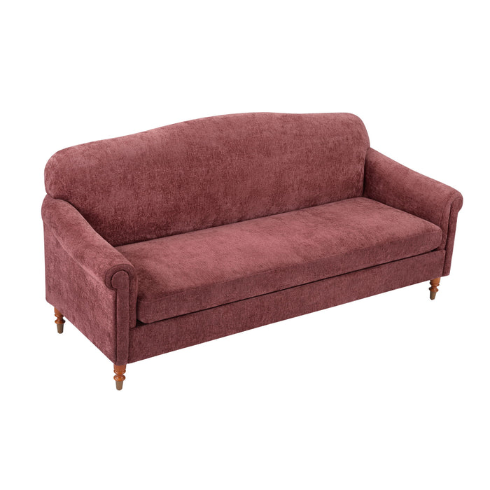 Loveseat Sofa, 2 Seater Couch With Rolled Arms